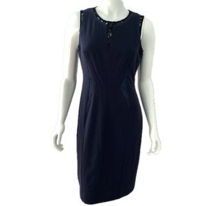 Ivy + Blu Navy and Black Sleeveless Dress 8